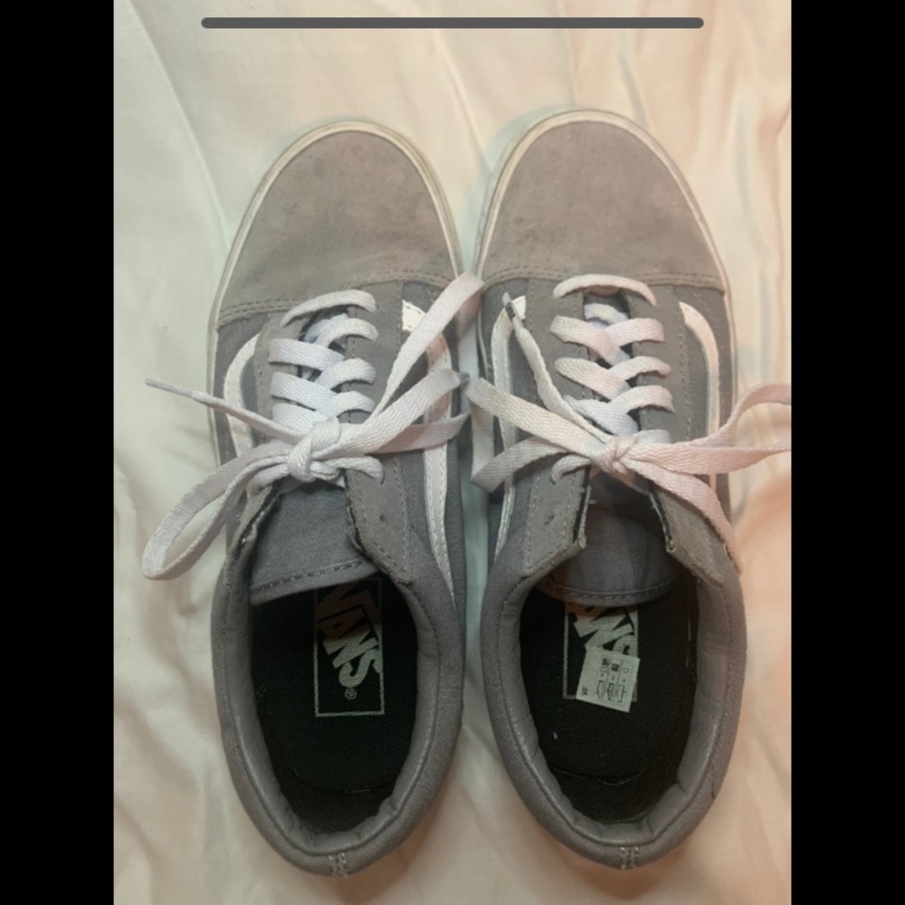 Grey Old Skool Vans!